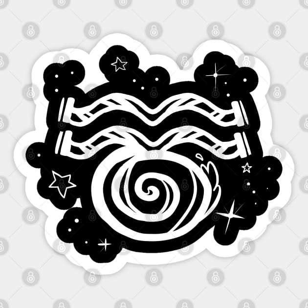 Aquarius zodiac Sticker by WiliamGlowing